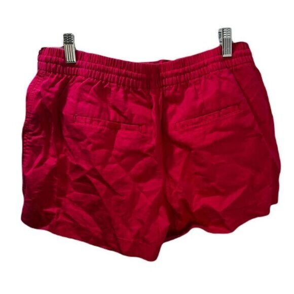 Gap Womens Red Drawstring‎ Elastic Waist Cotton Shorts Size M - Picture 2 of 3